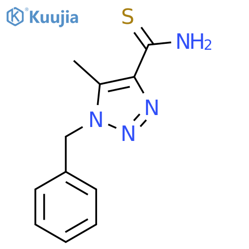 1-benzyl-5-methyl-1H-1,2,3-triazole-4-carbothioamide structure