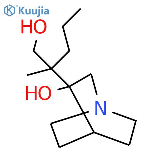 3-(1-hydroxy-2-methylpentan-2-yl)-1-azabicyclo2.2.2octan-3-ol structure