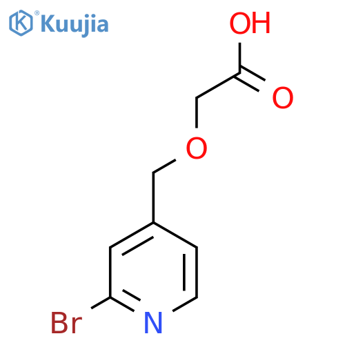 2-(2-bromopyridin-4-yl)methoxyacetic acid structure