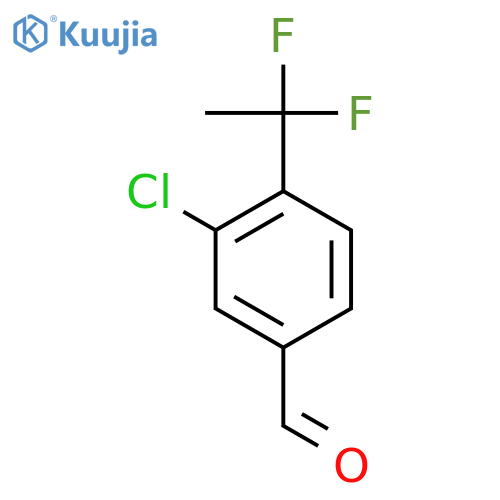 3-Chloro-4-(1,1-difluoroethyl)benzaldehyde structure