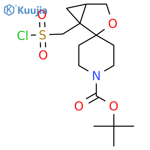 tert-butyl 1-(chlorosulfonyl)methyl-3-oxaspirobicyclo3.1.0hexane-2,4'-piperidine-1'-carboxylate structure