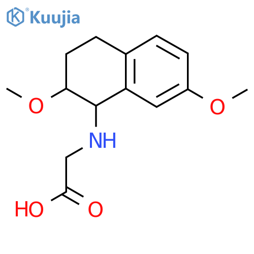 2-(2,7-dimethoxy-1,2,3,4-tetrahydronaphthalen-1-yl)aminoacetic acid structure