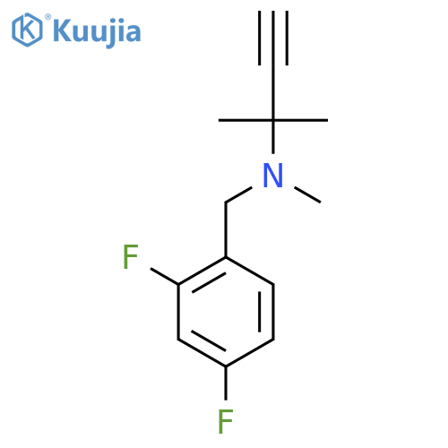 (2,4-difluorophenyl)methyl(methyl)(2-methylbut-3-yn-2-yl)amine structure