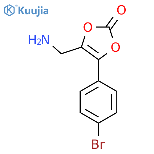 4-(aminomethyl)-5-(4-bromophenyl)-2H-1,3-dioxol-2-one structure