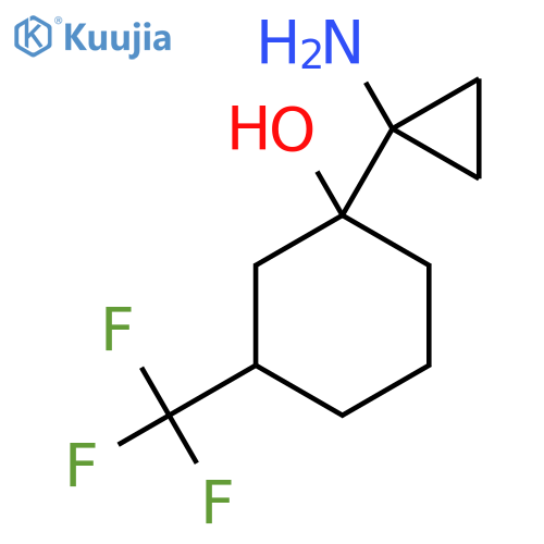 1-(1-aminocyclopropyl)-3-(trifluoromethyl)cyclohexan-1-ol structure