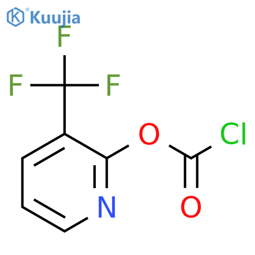 3-(trifluoromethyl)pyridin-2-yl chloroformate structure