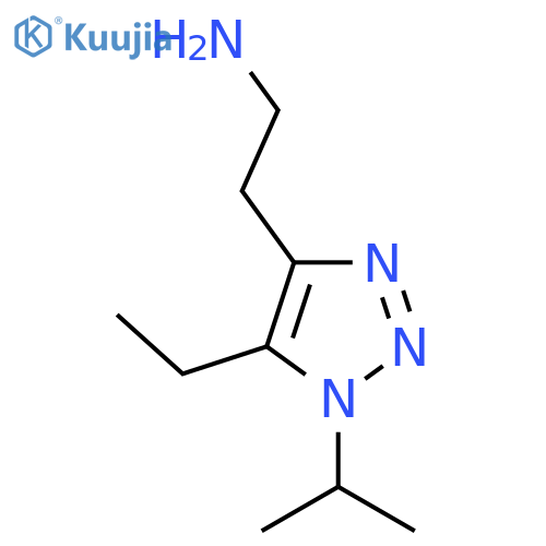 2-5-ethyl-1-(propan-2-yl)-1H-1,2,3-triazol-4-ylethan-1-amine structure
