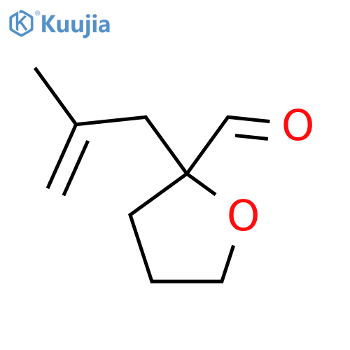 2-(2-methylprop-2-en-1-yl)oxolane-2-carbaldehyde structure