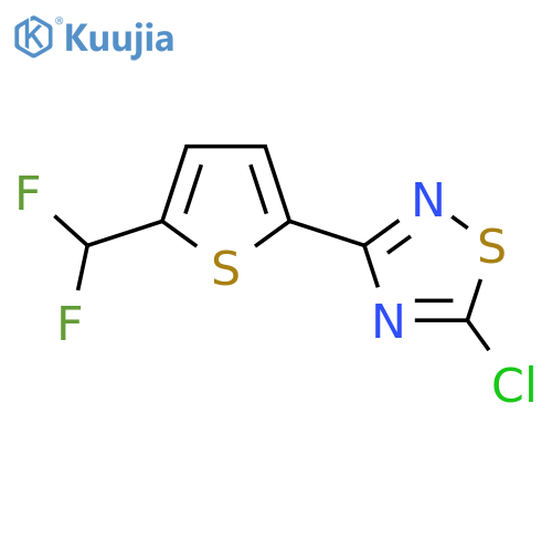 5-chloro-3-5-(difluoromethyl)thiophen-2-yl-1,2,4-thiadiazole structure