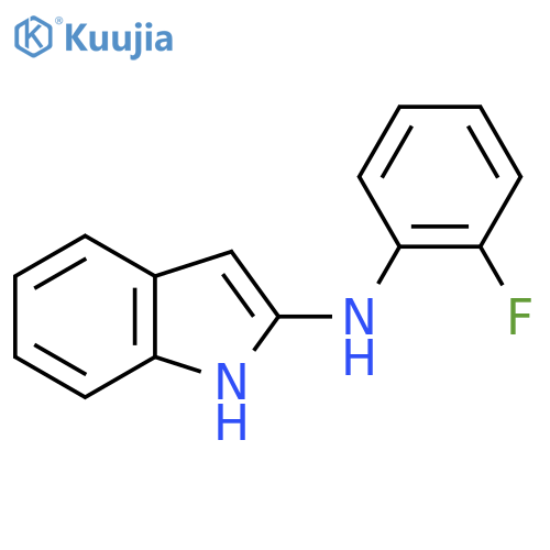 N-(2-fluorophenyl)-1H-indol-2-amine structure