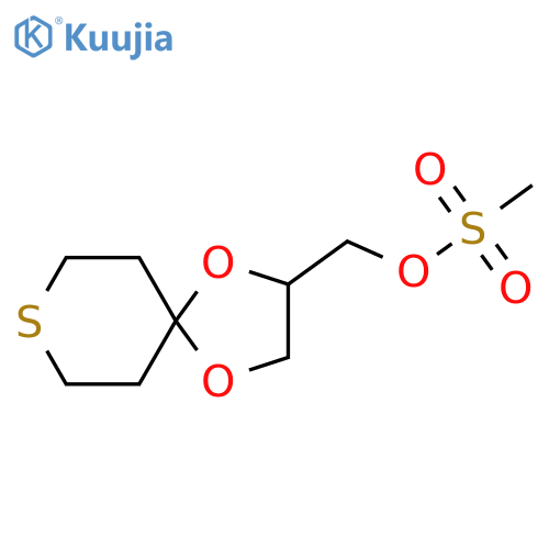 1,4-dioxa-8-thiaspiro4.5decan-2-ylmethyl methanesulfonate structure