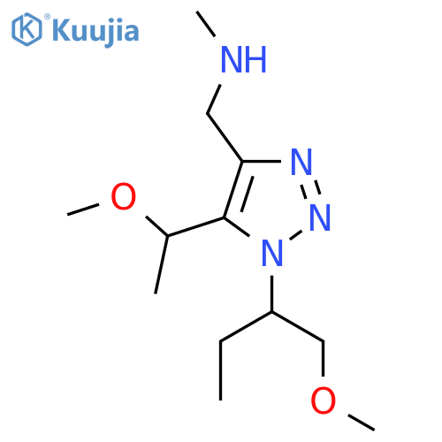 {1-(1-methoxybutan-2-yl)-5-(1-methoxyethyl)-1H-1,2,3-triazol-4-ylmethyl}(methyl)amine structure