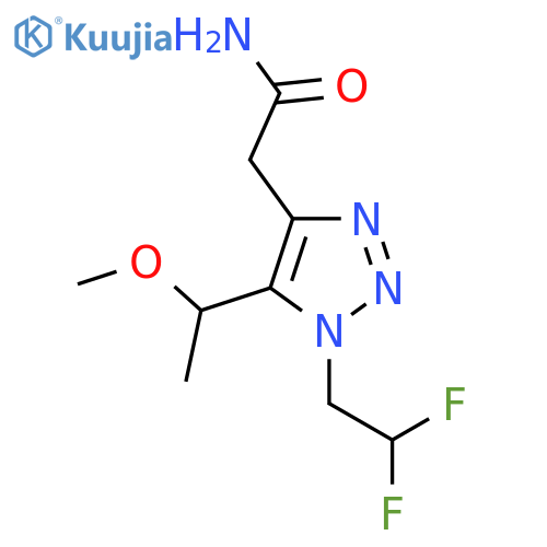 2-1-(2,2-difluoroethyl)-5-(1-methoxyethyl)-1H-1,2,3-triazol-4-ylacetamide structure
