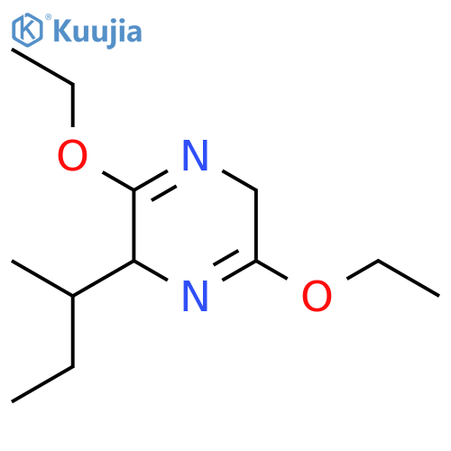 2-(butan-2-yl)-3,6-diethoxy-2,5-dihydropyrazine structure