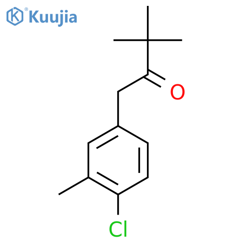 1-(4-chloro-3-methylphenyl)-3,3-dimethylbutan-2-one structure