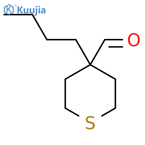 4-butylthiane-4-carbaldehyde structure