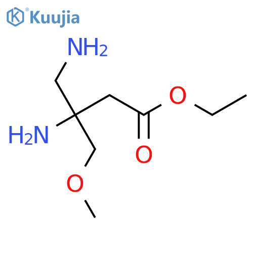ethyl 3,4-diamino-3-(methoxymethyl)butanoate structure