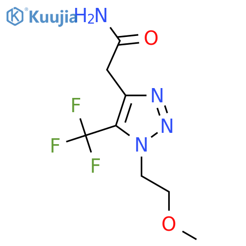 2-1-(2-methoxyethyl)-5-(trifluoromethyl)-1H-1,2,3-triazol-4-ylacetamide structure