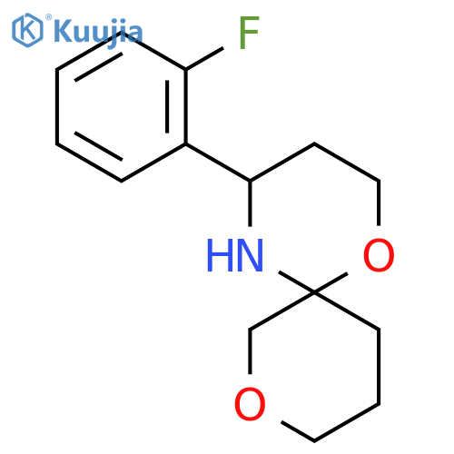 4-(2-fluorophenyl)-1,8-dioxa-5-azaspiro5.5undecane structure