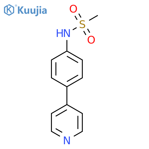 N-4-(pyridin-4-yl)phenylmethanesulfonamide structure