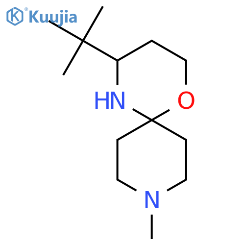 4-tert-butyl-9-methyl-1-oxa-5,9-diazaspiro5.5undecane structure