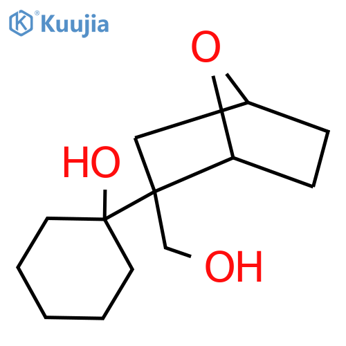1-2-(hydroxymethyl)-7-oxabicyclo2.2.1heptan-2-ylcyclohexan-1-ol structure