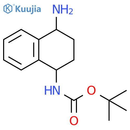 tert-butyl N-(4-amino-1,2,3,4-tetrahydronaphthalen-1-yl)carbamate structure