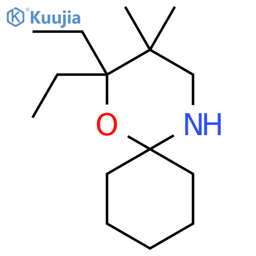 2,2-diethyl-3,3-dimethyl-1-oxa-5-azaspiro5.5undecane structure