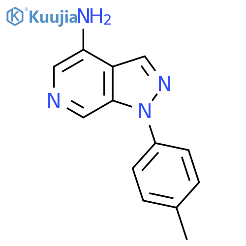 1-(4-methylphenyl)-1H-pyrazolo3,4-cpyridin-4-amine structure