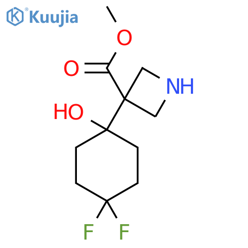 Methyl 3-(4,4-difluoro-1-hydroxycyclohexyl)azetidine-3-carboxylate structure