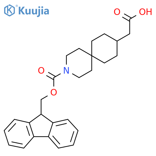 2-(3-{(9H-fluoren-9-yl)methoxycarbonyl}-3-azaspiro5.5undecan-9-yl)acetic acid structure