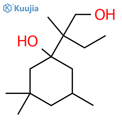 1-(1-hydroxy-2-methylbutan-2-yl)-3,3,5-trimethylcyclohexan-1-ol structure