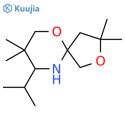 3,3,8,8-tetramethyl-9-(propan-2-yl)-2,6-dioxa-10-azaspiro4.5decane structure