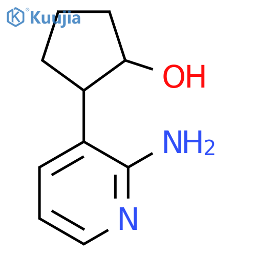 2-(2-aminopyridin-3-yl)cyclopentan-1-ol structure