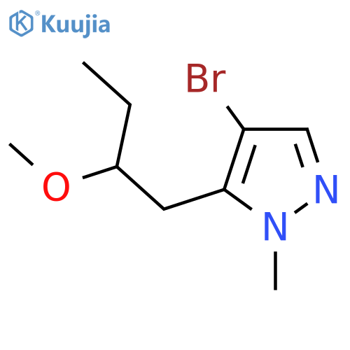4-bromo-5-(2-methoxybutyl)-1-methyl-1H-pyrazole structure
