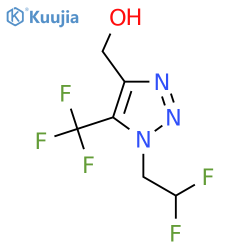1-(2,2-difluoroethyl)-5-(trifluoromethyl)-1H-1,2,3-triazol-4-ylmethanol structure