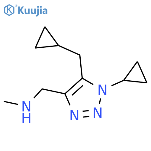 {1-cyclopropyl-5-(cyclopropylmethyl)-1H-1,2,3-triazol-4-ylmethyl}(methyl)amine structure