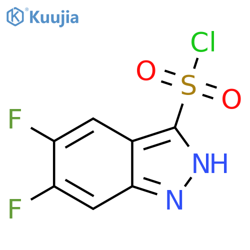 5,6-difluoro-1H-indazole-3-sulfonyl chloride structure