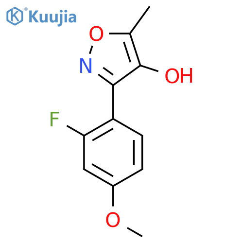 3-(2-fluoro-4-methoxyphenyl)-5-methyl-1,2-oxazol-4-ol structure