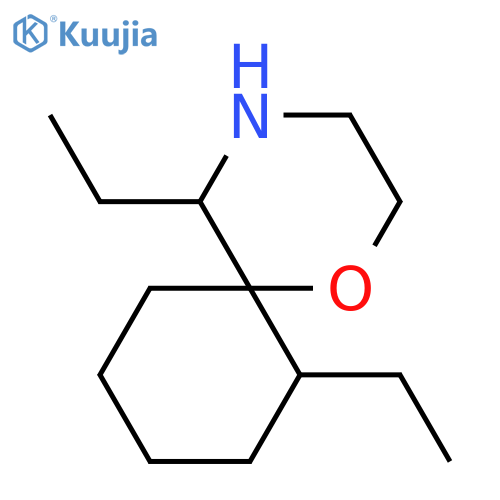 5,7-diethyl-1-oxa-4-azaspiro5.5undecane structure