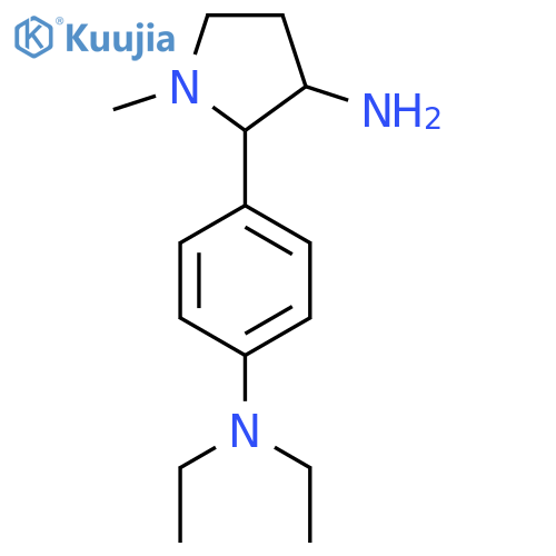 2-4-(diethylamino)phenyl-1-methylpyrrolidin-3-amine structure