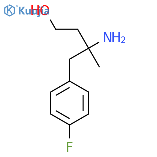 3-Amino-4-(4-fluorophenyl)-3-methylbutan-1-ol structure