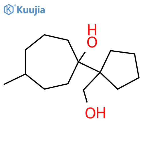 1-1-(hydroxymethyl)cyclopentyl-4-methylcycloheptan-1-ol structure
