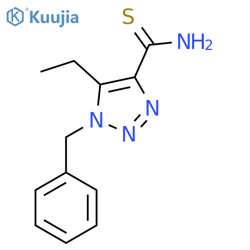 1-benzyl-5-ethyl-1H-1,2,3-triazole-4-carbothioamide structure