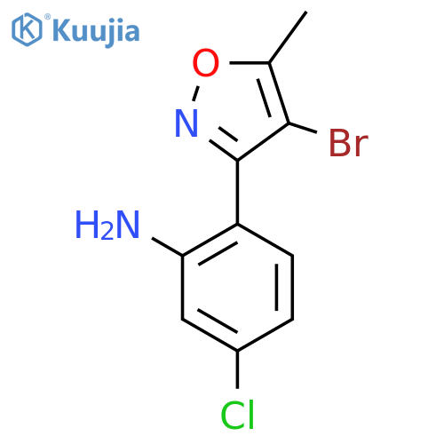 2-(4-bromo-5-methyl-1,2-oxazol-3-yl)-5-chloroaniline structure
