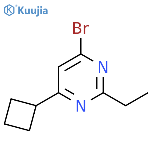 4-bromo-6-cyclobutyl-2-ethylpyrimidine structure