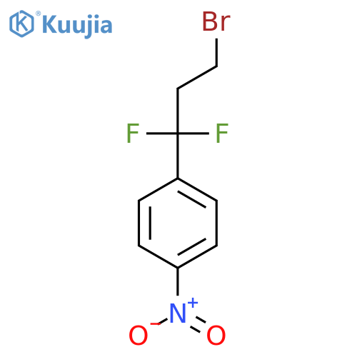 1-(3-bromo-1,1-difluoropropyl)-4-nitrobenzene structure