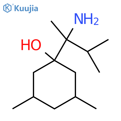 1-(2-amino-3-methylbutan-2-yl)-3,5-dimethylcyclohexan-1-ol structure