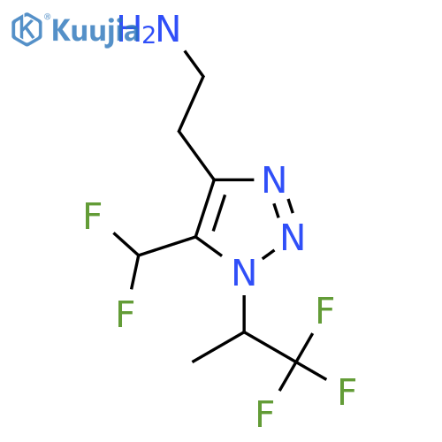 2-5-(difluoromethyl)-1-(1,1,1-trifluoropropan-2-yl)-1H-1,2,3-triazol-4-ylethan-1-amine structure