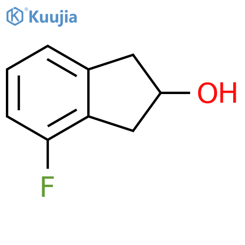 4-fluoro-2,3-dihydro-1H-inden-2-ol structure